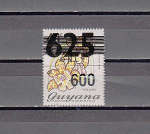 Guyana, Scott cat. 996. Orchid value o/printed 600. ^