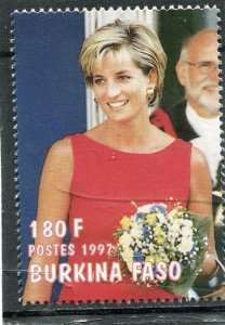 Burkina-Faso 1997 PRINCESS DIANA 1 value Perforated Mint (NH)