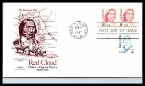 #2175 Red Cloud American Indian - Artmaster Cachet