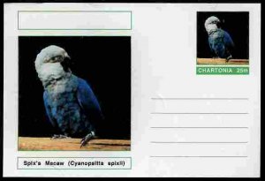 CHARTONIA, Fantasy - Spix's Macaw - Postal Stationery Card...