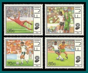 Fiji 1989 World Cup Football, MNH #611-614,SG798-SG801