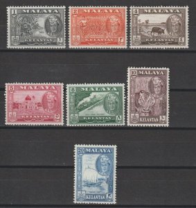 MALAYA/KELANTAN 1961/3 SG 96/102 MNH Cat £38