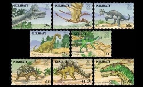 Kiribati Scott #'s 894 - 901 Dinosaurs MNH