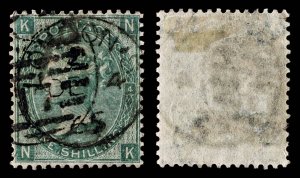 4023: GB SG101 1s Green. Plate 4. Emblems Wmk. NK 1865. Sc#48 Mi27  Fine Us...