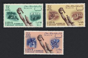 Libya Tractor Metallurgy Tenth Anniversary of Independence 3v SG#266-268