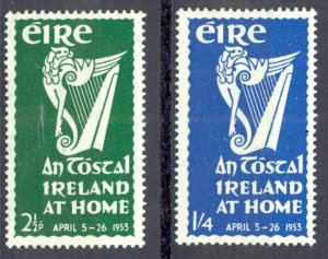 Ireland Sc# 147-148 MNH 1953 Irish Harp