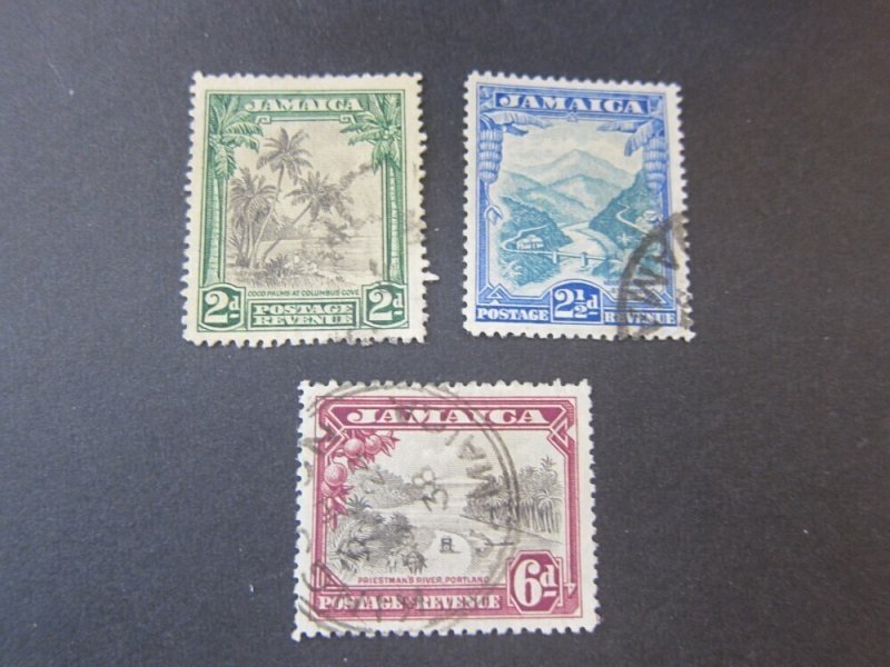 Jamaica 1932 Sc SG 111-13 set FU
