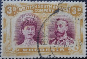 Rhodesia Double Head 3d with Bwanamkubwa (DC) postmark