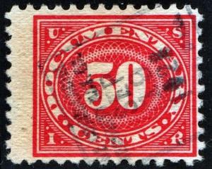 R238 50¢ Documentary Stamp (1917) Used