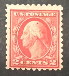 Scott#: 463 - George Washington, Type I 2¢ 1916 Single Stamp - Lot 2