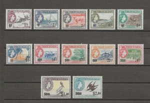 BRITISH VIRGIN ISLANDS 1962 SG 162/73 MNH  Cat £35