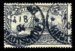 German Colonies, Kiauchau #21 (Mi. 16) Cat€240, 1901 3m black violet, used,...