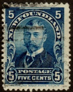 Newfoundland 85 - Used - 5c George V as Duke of York (1899) (cv $4.45) (2)