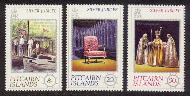 Pitcairn Islands Sc# 160-2 MNH Silver Jubilee