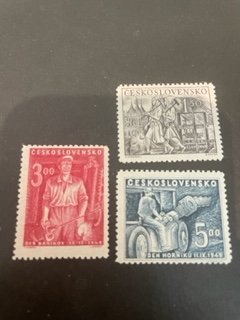Czechoslovakia sc 394-396 MH comp set
