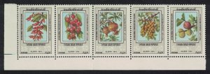 Syria Fruits Aleppo Agricultural Fair 5v Strip 1974 MNH SG#1247-1251