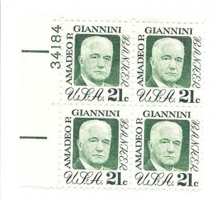 Scott US # 1400, Plate Block of 4