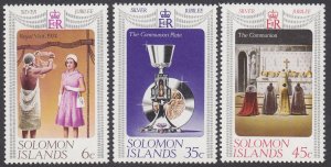 British Solomon Islands 345-347 MNH CV $1.00