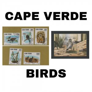 Thematic Stamps - Cape Verde - Birds - Choose from dropdown menu