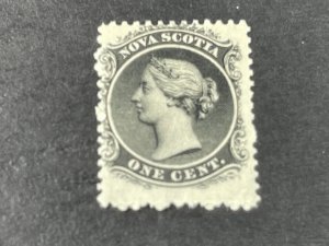 NOVA SCOTIA # 8--MINT/NO GUM---SINGLE---BLACK---1860-63