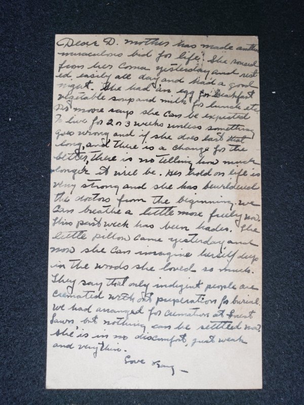 UX27. Jefferson, 1 cent, US Postal Cards.  Cancelled.VF cond.