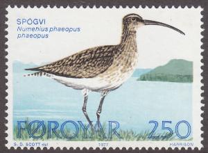 Faroe Islands 30  Whimbrel 1977