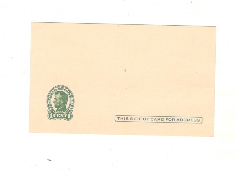 US MIS CUT POSTAL CARD, SCOTT# UX28, MINT, ENTIRE