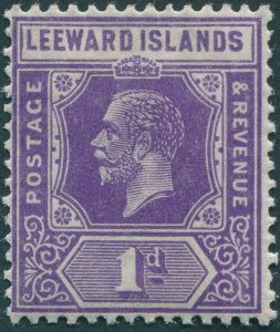 Leeward Islands 1922 1d bright violet Die II SG61 unused