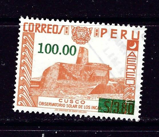 Peru C479 Used 1977 surcharge