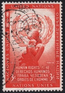 SC#29 3¢ United Nations: United Nations Day (1954) Used