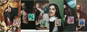 68894 - SPAIN - Set of 10 MAXIMUM CARDS 1973 - ART Ribera-