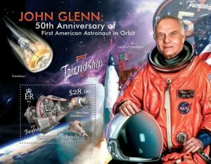SOLOMON ISLANDS 2013 SHEET JOHN GLENN SPACE ASTRONAUTS slm13119b