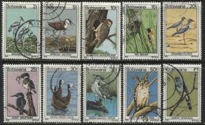 Botswana various 1978 Birds used to 1 P