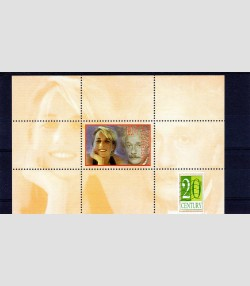 Kyrgyzstan 2000 PRINCESS DIANA & ALBERT EINSTEIN s/s Perforated Mint (NH)