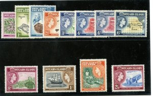 Pitcairn Islands 1957 QEII set complete superb MNH. SG 18-28. Sc 20-31.