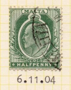 Malta 1904-14 Early Issue Fine Used 1/2d. Ed VII 073715