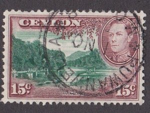 Ceylon # 282, River Scene, Used