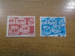 Denmark  #  454-55  used