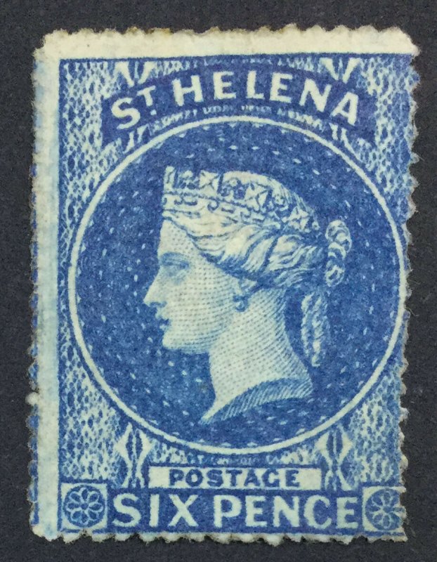 MOMEN: ST HELENA SG #2a ROUGH 1861 UNUSED £425 LOT #225508-5176