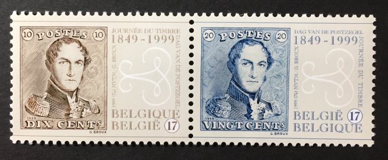 Belgium 1999 #1737a Pair, MNH, CV $3