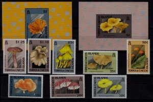 Turks Caicos 923-32 MNH Mushrooms SCV30.35