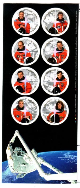 Canada Sc 1999 2003 Canadian Astronauts stamp sheet mint NH