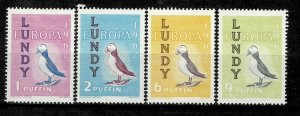 Great Britain Local Lundy island 1954 ☀ Fauna - Birds / Pingouins set ☀ MNH**