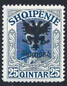 1920 ALBANIA, no. 73 MNH** Signed Caffaz - RARE