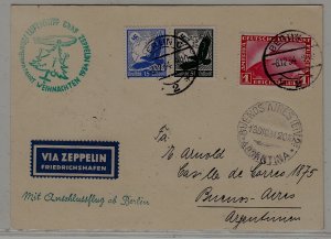Germany/Argentina Zeppelin card 8.12.34 Berlin
