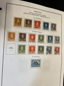 Argentina Official Department stamp Collection