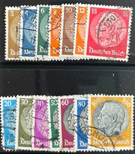 Germany, 1933, SC 401-414, Used, VF, Complete Set