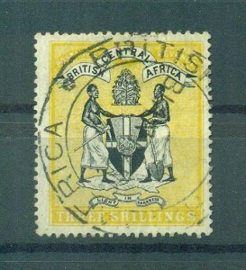 British Central Africa sc# 27 (2) used cat value $65.00