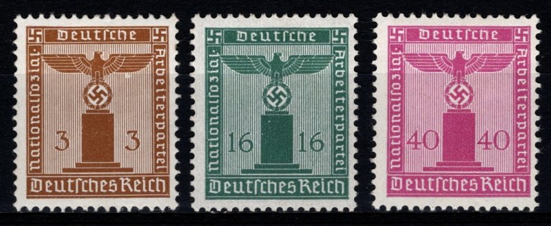 Germany 1942 Official Stamps, no Wmk., Part Set [Unused]