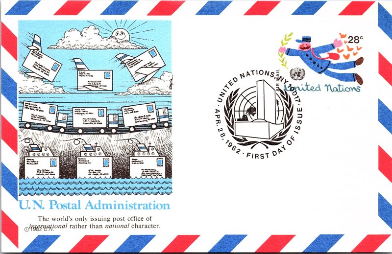 United Nations, New York, Government Postal Card